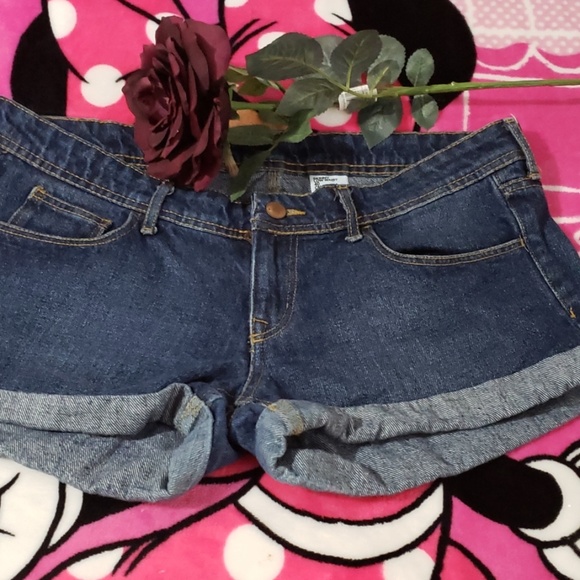 H&Mdenim shorts blue skinny low waist 40 - Picture 4 of 8